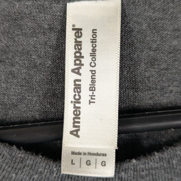 Righteous Shirt Large Gray Tri-Blend Graphic Tee American Apparel Soft Casual - Picture 3 of 5